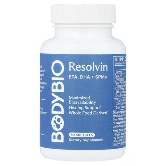 BodyBio Resolvin Omega-3 Softgels 60 Count | Brain Heart Support
