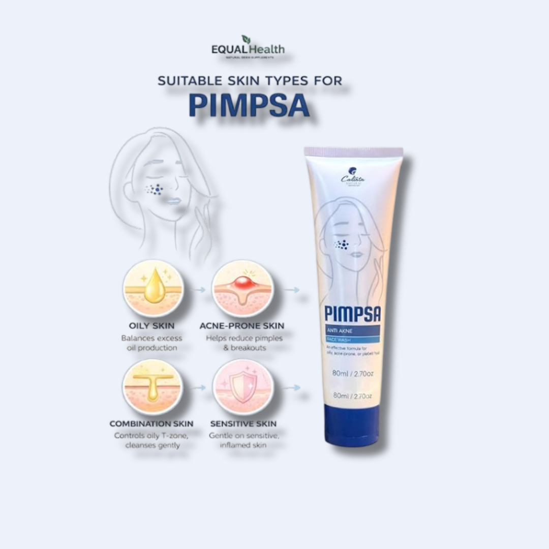 Equal Health Anti-Acne Facial Wash 2.7 oz for All Skin Types