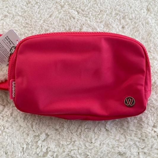 Lululemon Athletica Everywhere Lip Gloss Belt Bag – Mini Travel Waist Pack for Keys & Essentials – Java or White Opal