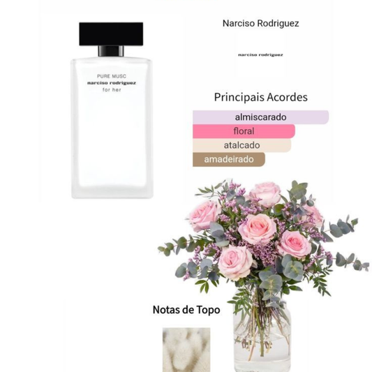NARCISO RODRIGUEZ Pure Musc for Woman Eau De Parfum Spray, 3.3 Fluid Ounce
