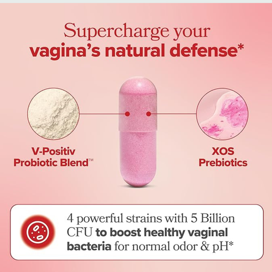 O Positiv URO Vaginal Probiotics for Women pH Balance with Prebiotics & Lactobacillus – Vaginal Health Supplement – Promote Healthy Vaginal Odor & Flora, 60 Count (Pack of 1), 1 Month Supply