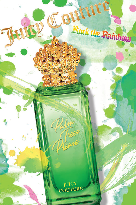 Juicy Couture Rock The Rainbow Palm Trees Please Eau de Toilette Spray, Perfume for Women, 2.5 fl oz