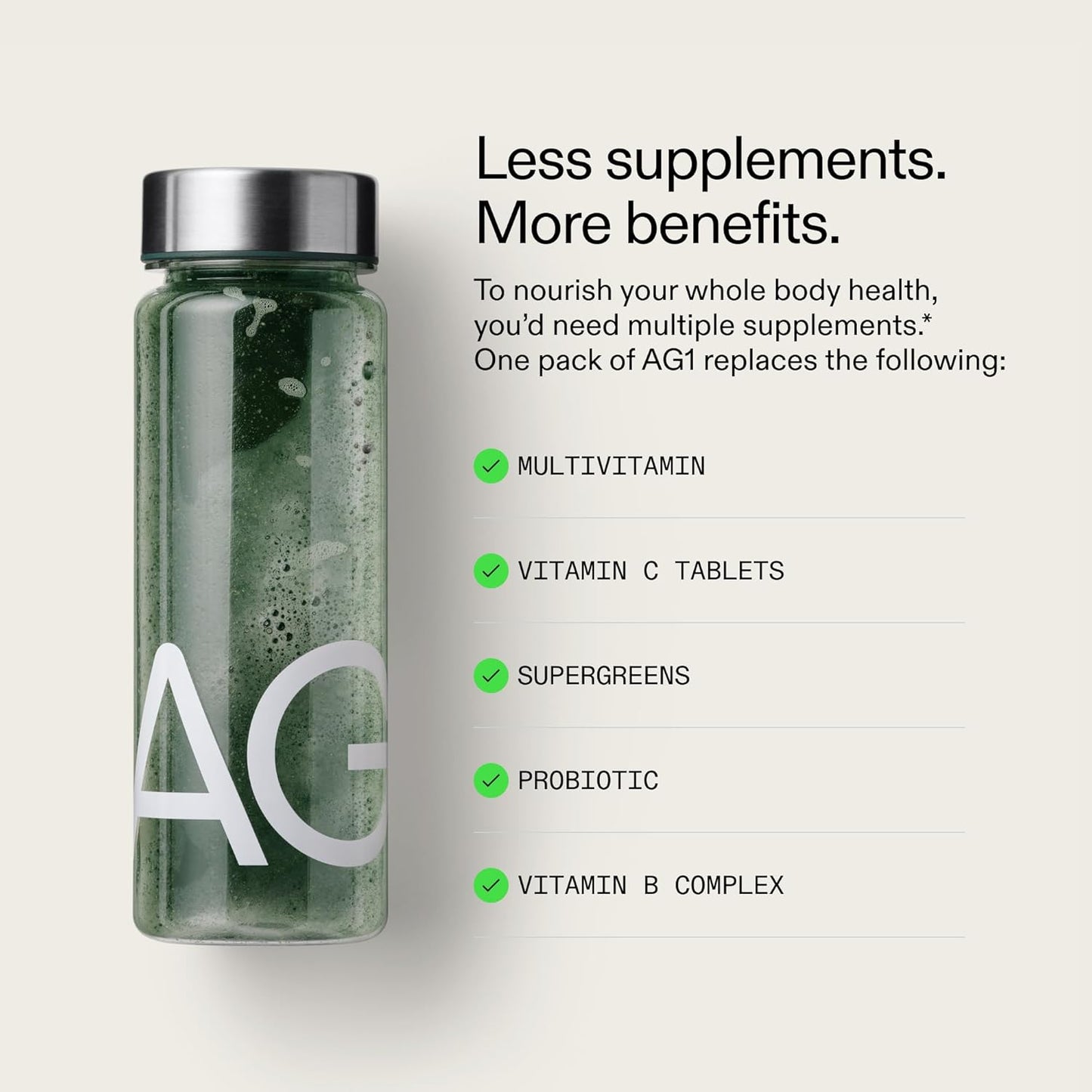AG1 Athletic Greens Powder Supplement 360g 12.7 oz | Daily Superfood Formula