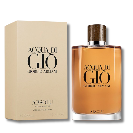Armani Acqua Di Giò Absolu Eau de Parfum for Men 200ml 6.7 FL.OZ | Original Long-Lasting Men’s Perfume