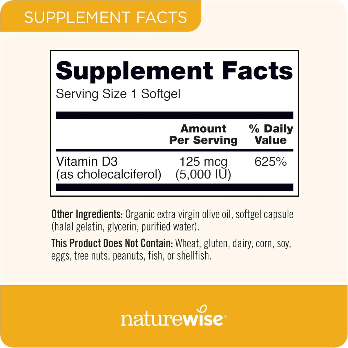 NatureWise Vitamin D3 with Organic Olive Oil
