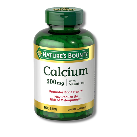 Calcium Plus Vitamin D3 Supplement – Strong Bones, Muscle & Immune Support, Non-GMO, Gluten-Free, 300 Tablets