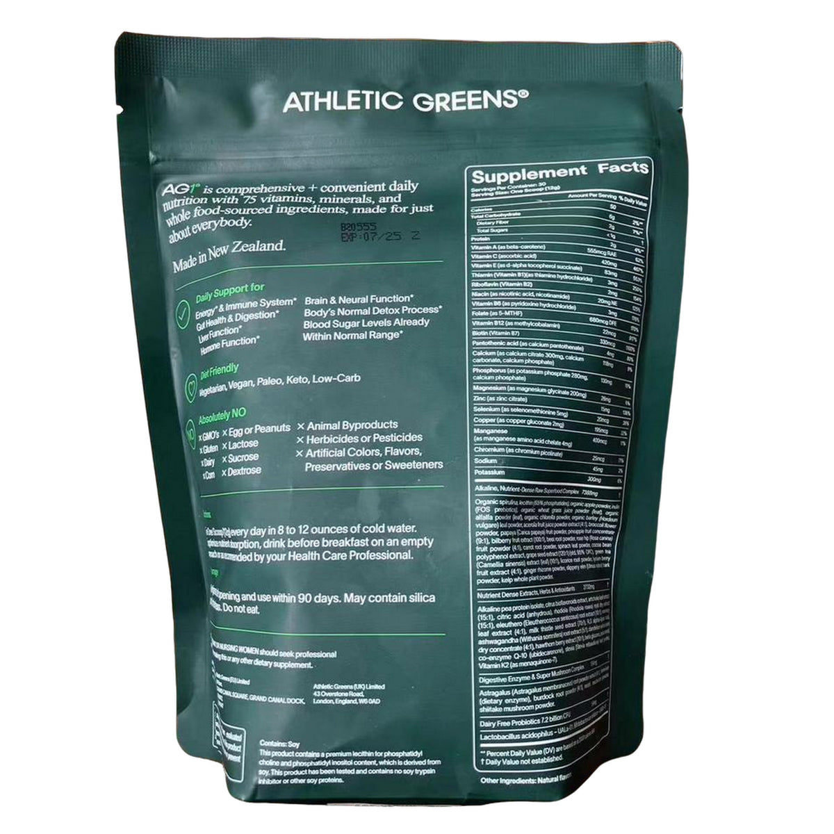 AG1 Athletic Greens  12.7 oz 360 g Powder - Ballimart