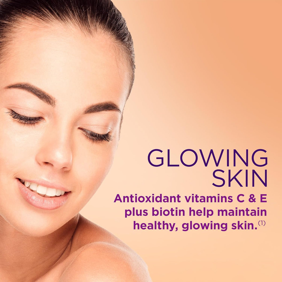 Nature's Bounty Hair, Skin & Nails Gummies, Biotin & Collagen, 80 Ct.