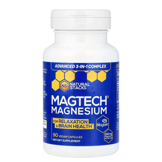 Natural Stacks MagTech Magnesium 90 Vegan Capsules