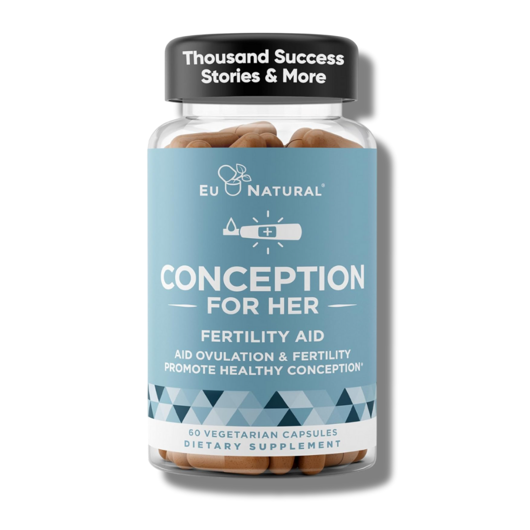 Eu Natural Prenatal Fertility Vitamins for Women – Cycle Regulation, Hormone Balance & Ovulation Support with Myo-Inositol, Vitex & Folic Acid – 60 Vegetarian Capsules