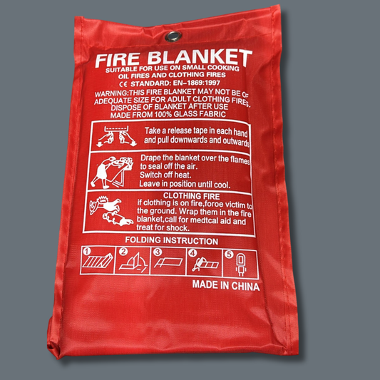 Fire Blanket for Home & Kitchen Safety – Emergency Fire Suppression Blanket for Cooking Oil & Clothing Fires – EN1869 Certified