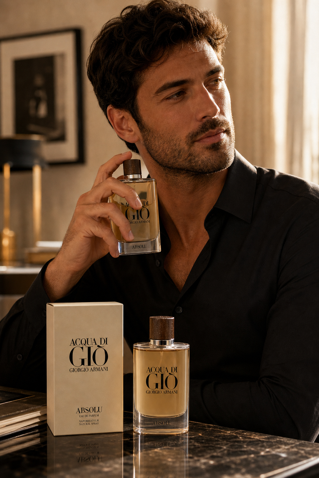 Giorgio Armani Acqua Di Gio Absolu Eau de Parfum for Men – 4.2 oz / 125ml