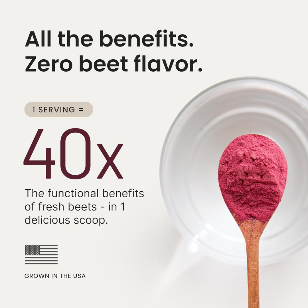 Buy 2, Get One FREE – HumanN SuperBeets Beet Root Powder – Black Cherry