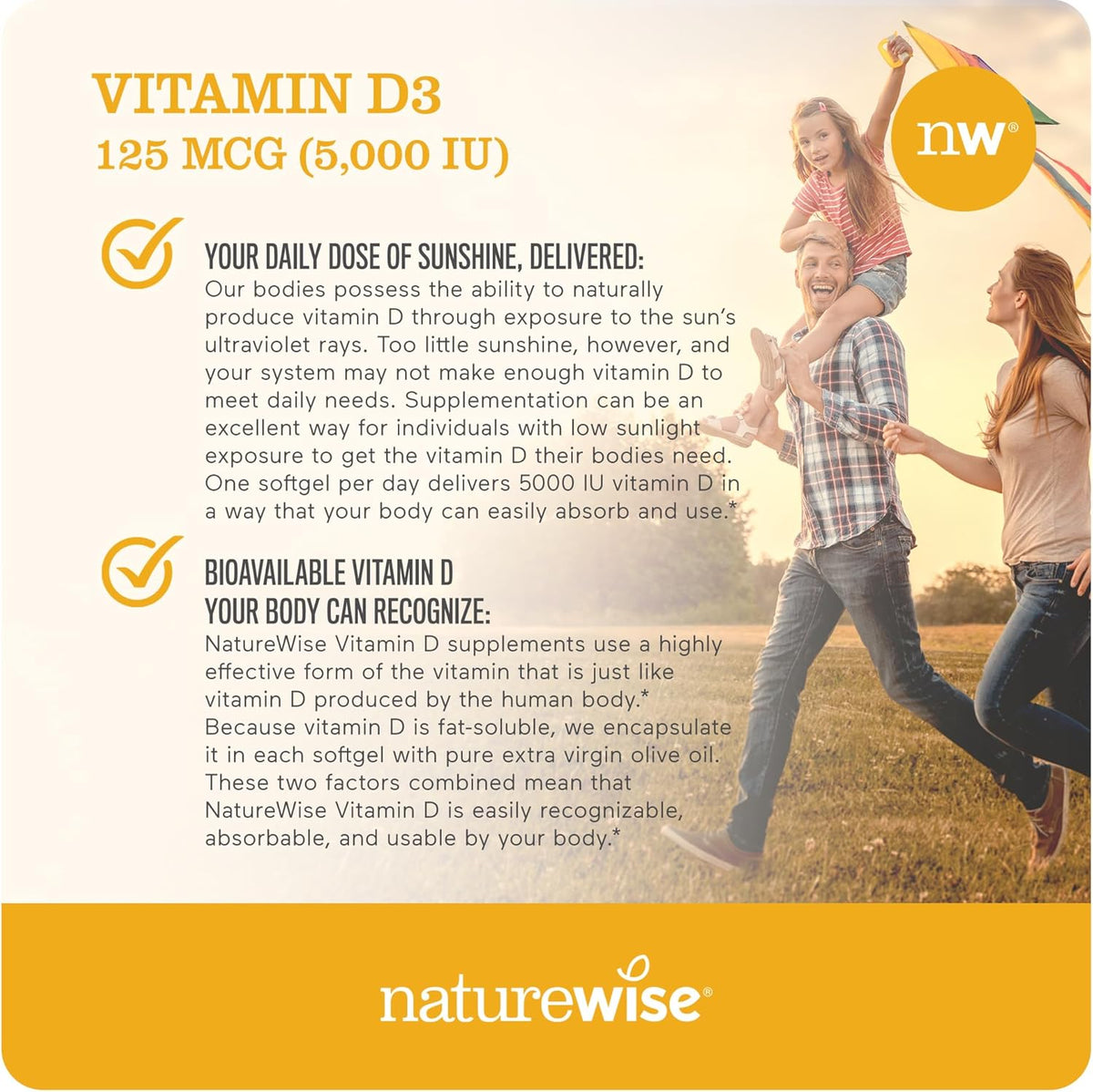 NatureWise Vitamin D3 with Organic Olive Oil