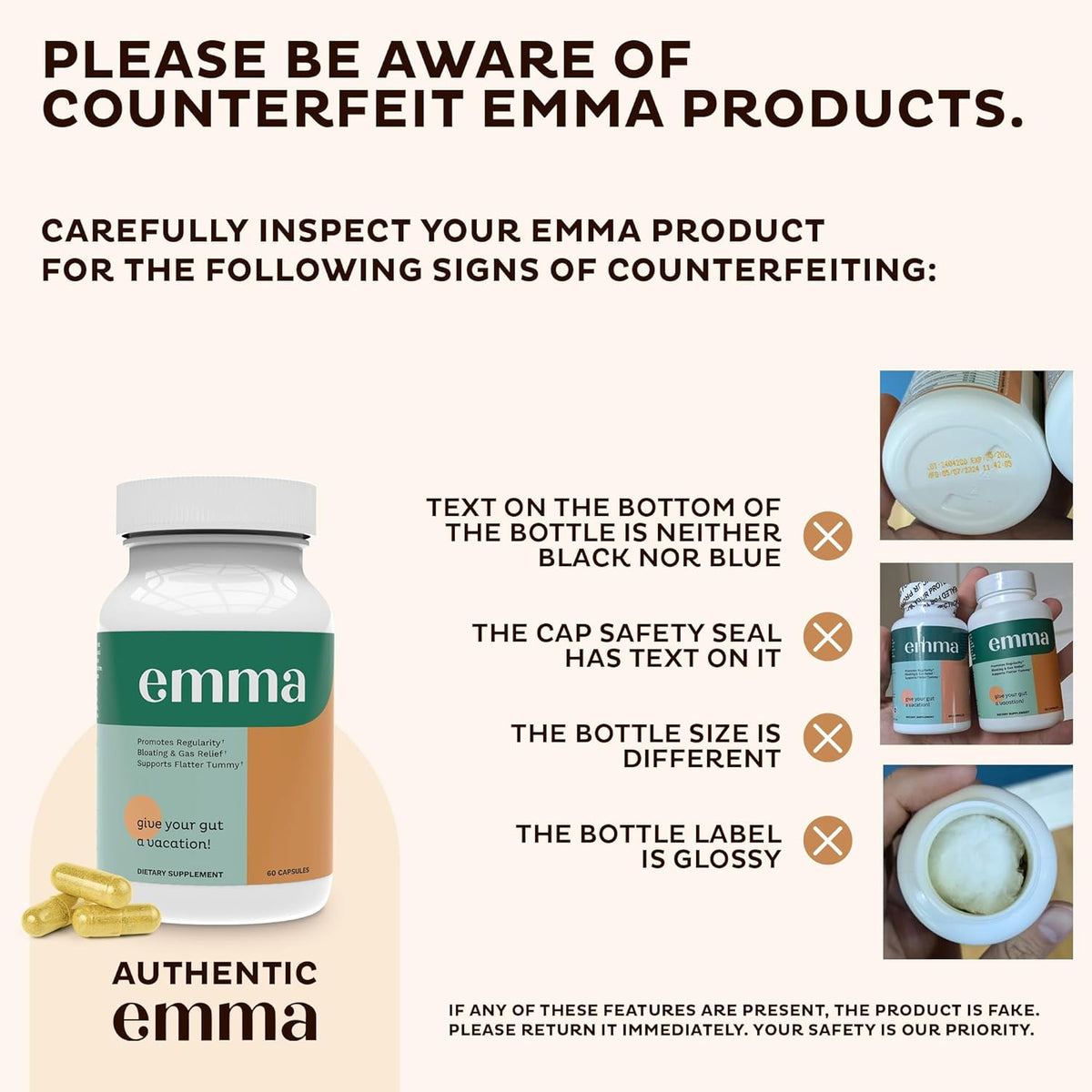 Emma Gut Health  Gas & Bloating Relief Constipation Leaky Gut Repair - Ballimart