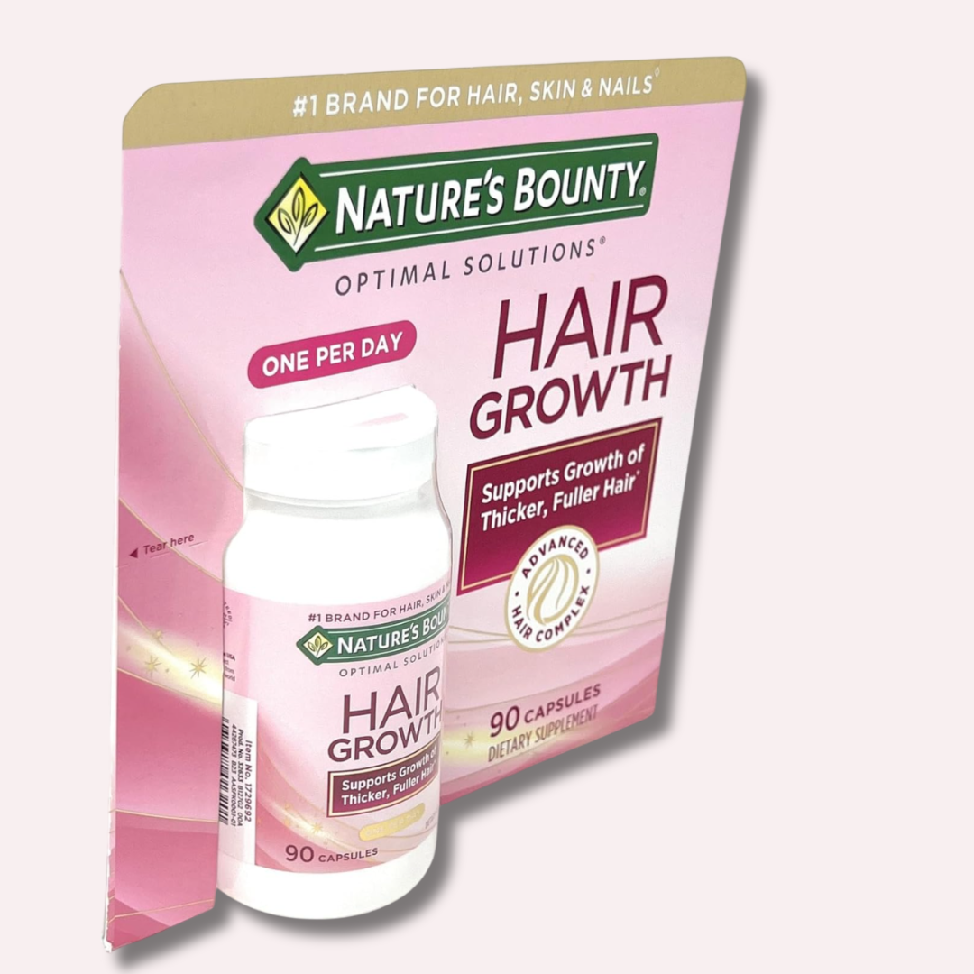 Nature's Bounty Hair Growth Supplement, 1 Per Day, Clinically Shown to Support Thicker, Fuller Hair, with Biotin, Silicon & Arginine, 90 Capsules