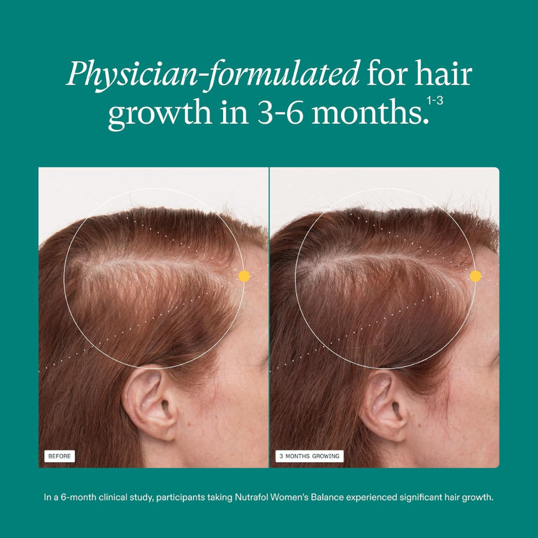 Nutrafol Women 45+ Hair Growth Supplement – Clinically Proven Thicker Hair & Scalp Coverage | 1-Month Supply