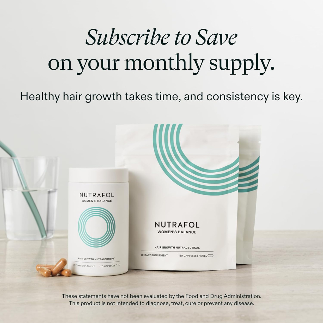 Nutrafol Women 45+ Hair Growth Supplement – Clinically Proven Thicker Hair & Scalp Coverage | 1-Month Supply