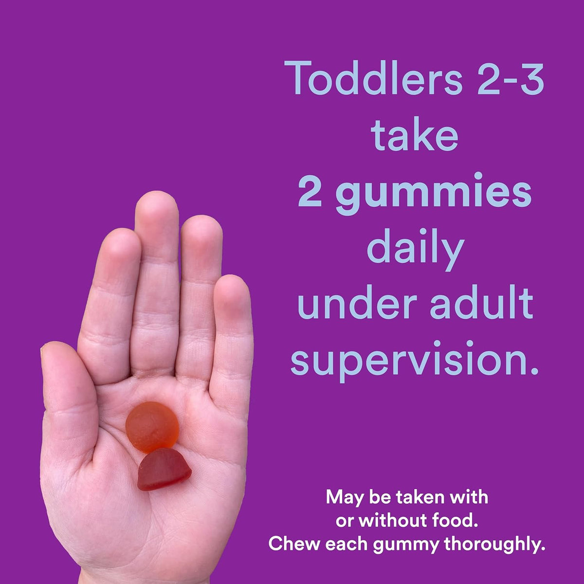 SmartyPants Organic Toddler Multivitamin Gummies, Probiotics, 60 Ct