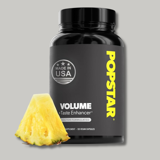 POPSTAR Labs Semen Volume Support Supplement – Male Fertility & Semen Health Formula with Zinc, L-Arginine & Bromelain (120 Capsules)