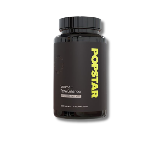 POPSTAR Labs Semen Volume Support Supplement – Male Fertility & Semen Health Formula with Zinc, L-Arginine & Bromelain (120 Capsules)