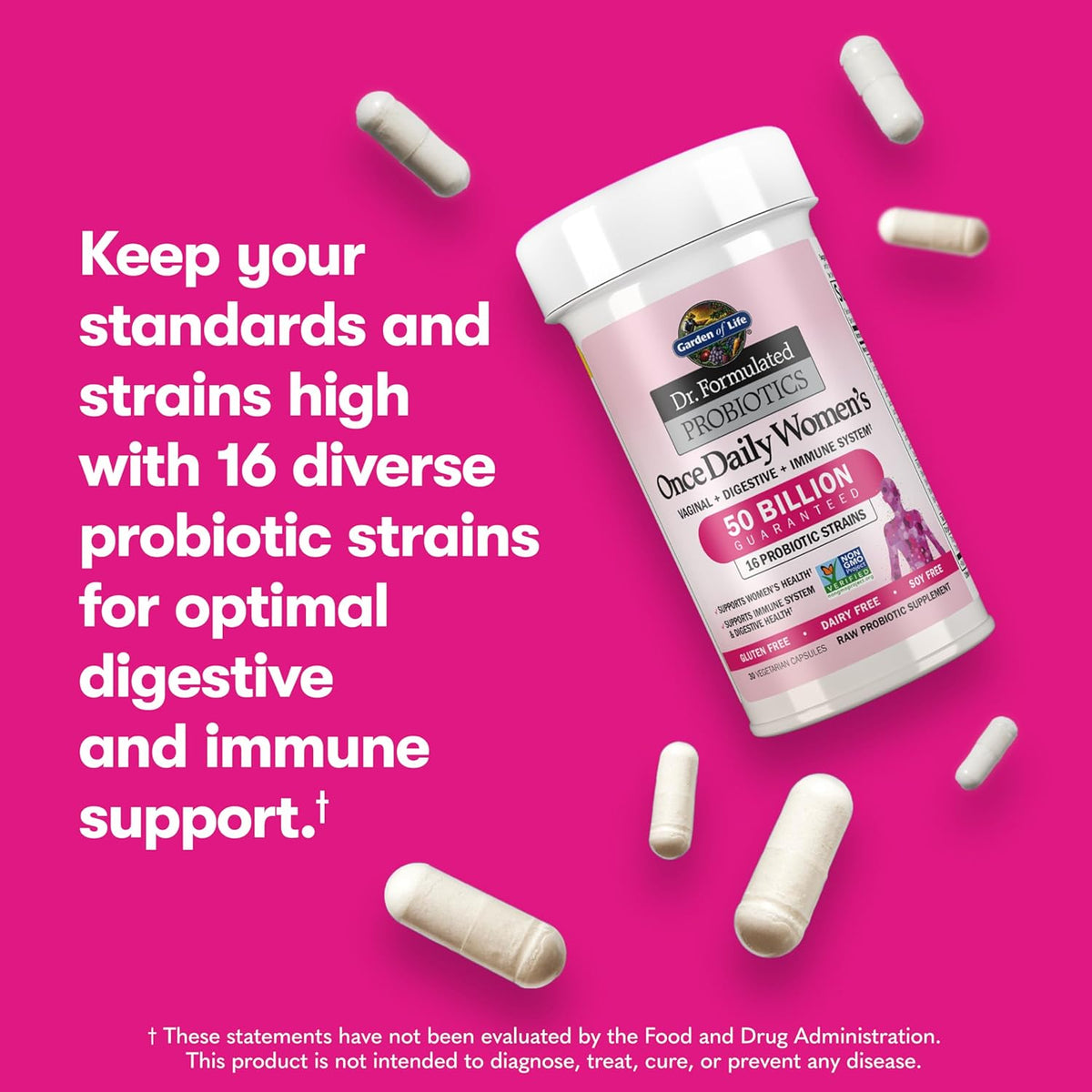 Garden of Life Women's Probiotic, 50 Billion CFU, 16 Strains