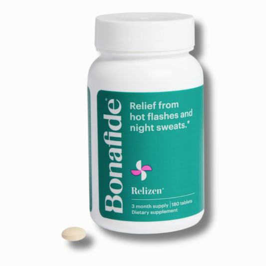 Relizen by Bonafide – Hormone-Free Menopause Support for Hot Flashes, Night Sweats & Better Sleep (Daily Tablets) 180 Tablets
