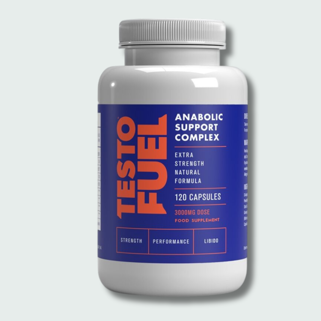 TestoFuel – #1 Natural Testosterone Booster for Men – Build Muscle, Strength & Energy 120 Capsules  3000 MG Dose