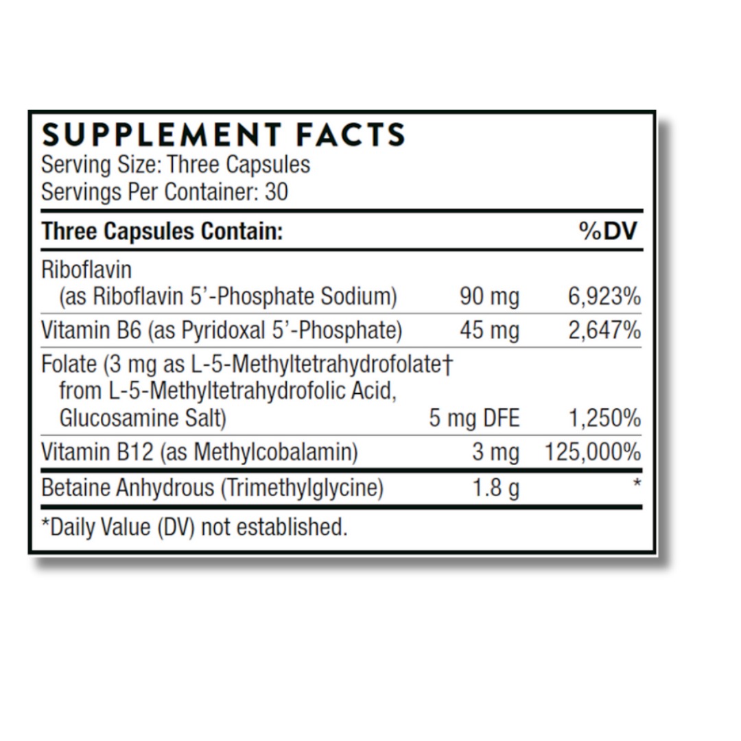 Thorne Research Methyl-Guard Plus – Advanced Methylation Support B-Complex with 5-MTHF & Methyl B12 (90 Vegetarian Capsules)