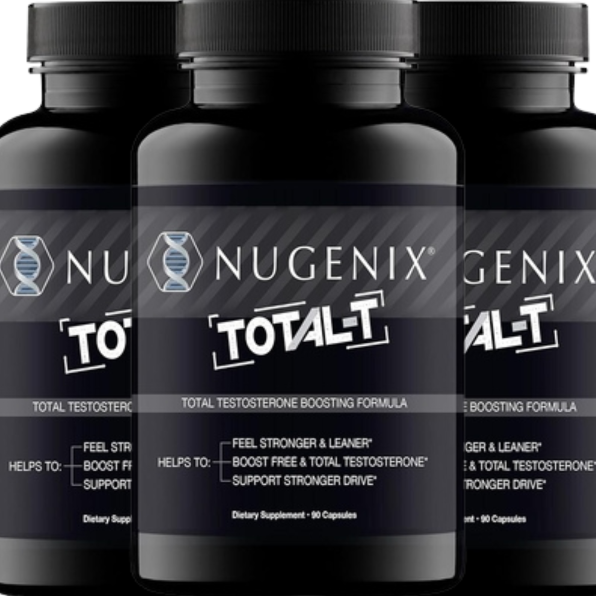 Nugenix Total-T - Free & Total Testosterone Booster - 90 Count (Three Pack) - Boosts Lean Muscle Mass &amp; Male Vitality