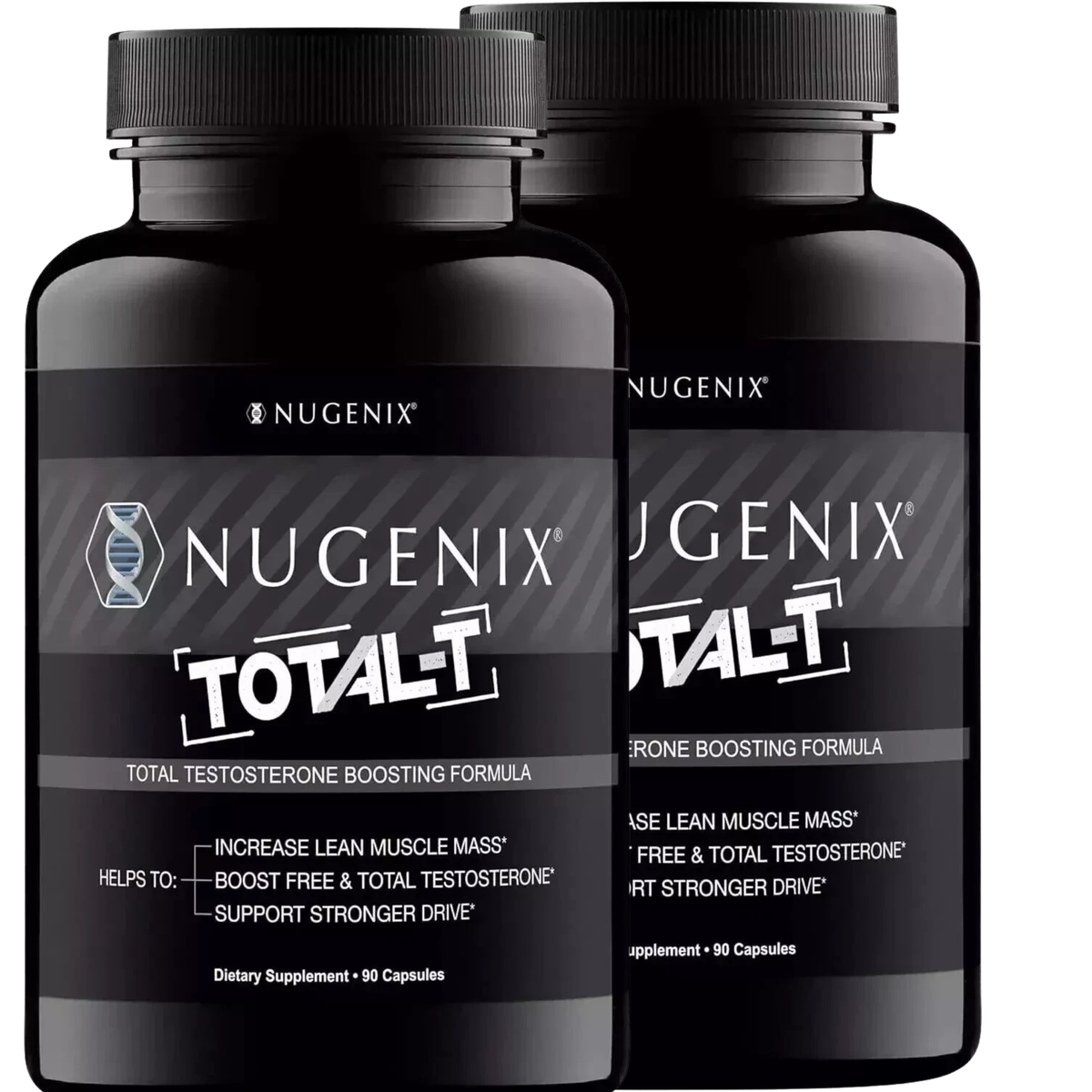Nugenix Total-T - Free & Total Testosterone Booster - 90 Count (Two Pack)