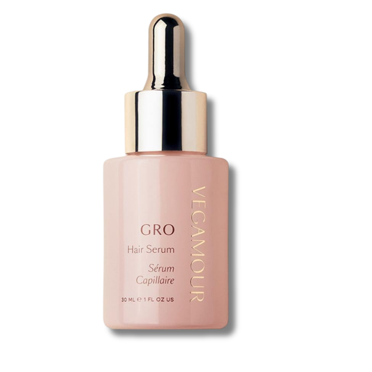 VEGAMOUR GRO Hair Serum for Thinning Hair – Clinically Proven Formula for Thicker, Fuller-Looking Hair in 90 Days, Non-Oily, Vegan & Cruelty-Free, Bergamot Scent (1 oz)