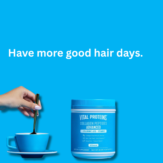 Vital Proteins Collagen Peptides Powder Advanced with Hyaluronic Acid & Vitamin C, 20oz Collagen Protein, Unflavored, 27 Servings