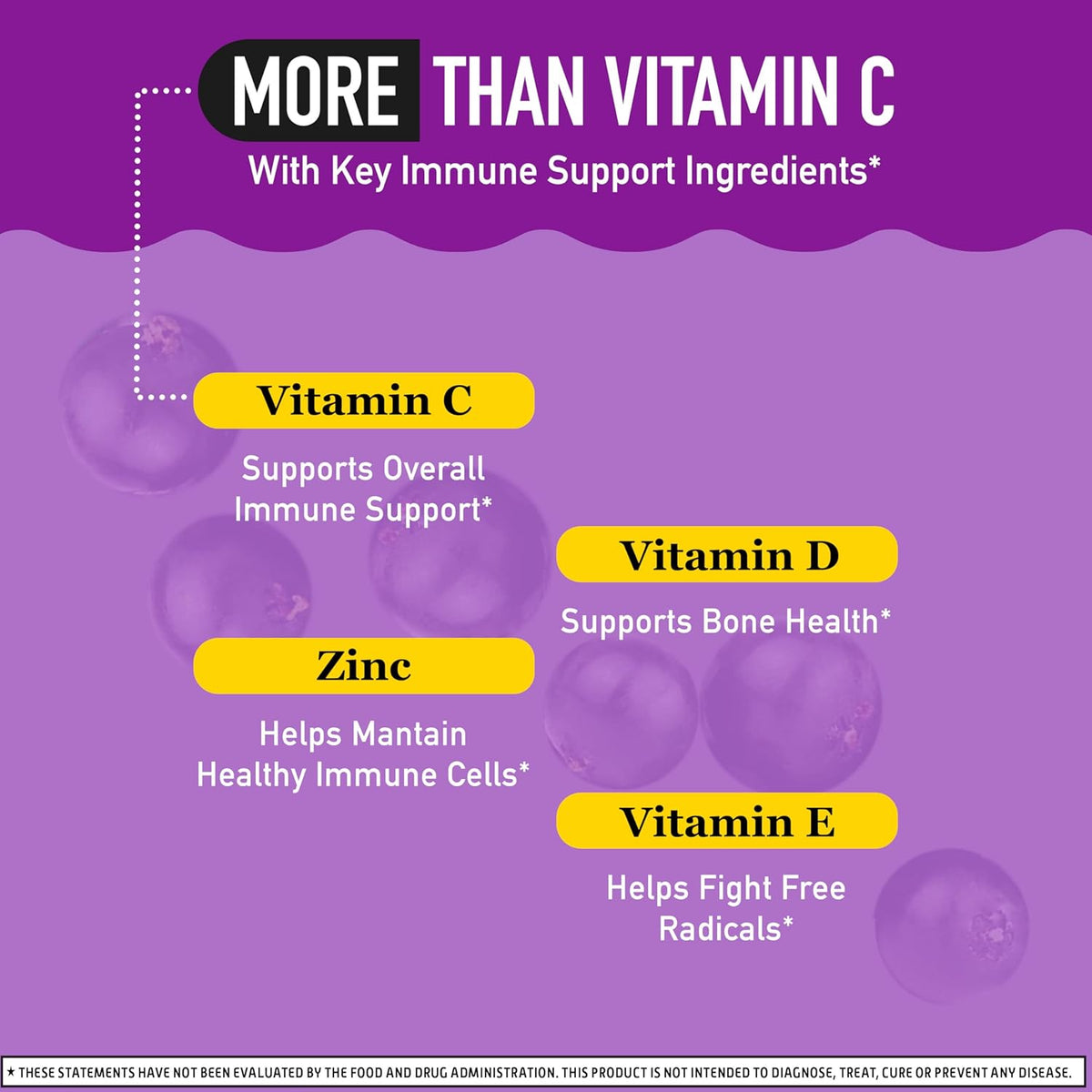 Airborne Elderberry + Zinc & Vitamin C Gummies – Daily Immune Support for Adults & Kids