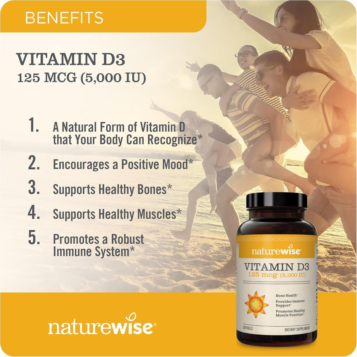 NatureWise Vitamin D3 with Organic Olive Oil