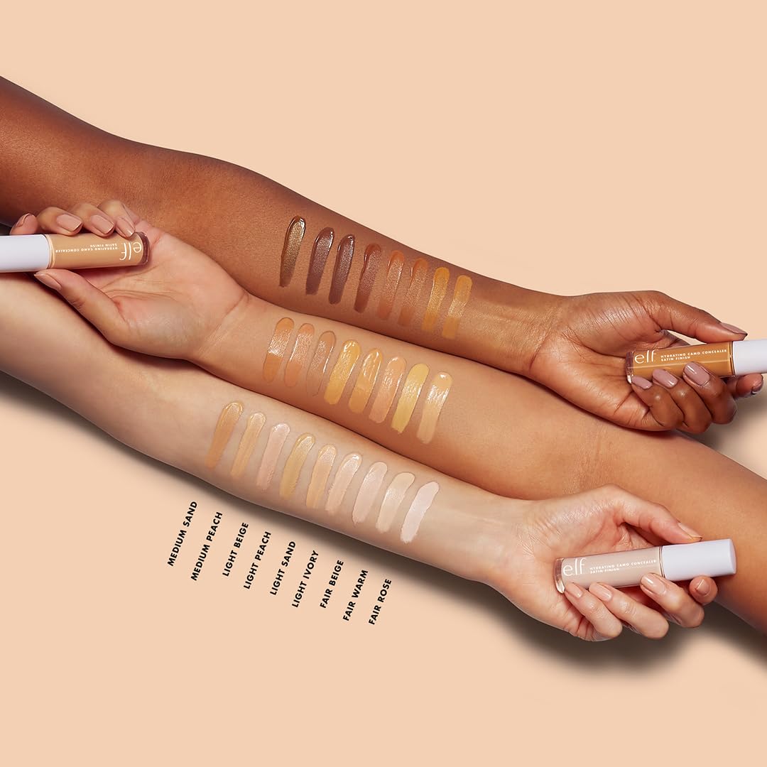 e.l.f. Hydrating Camo Concealer Full Coverage Satin Finish – Light Beige