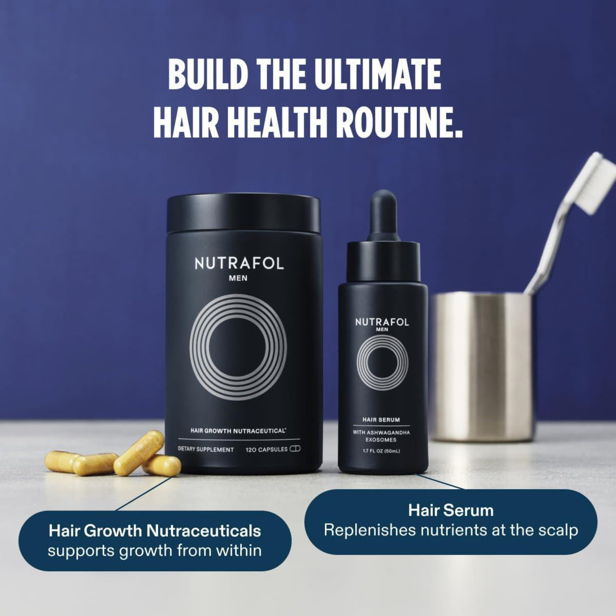 Nutrafol Supplement for Hair Support – 1 Month Supply - Ballimart