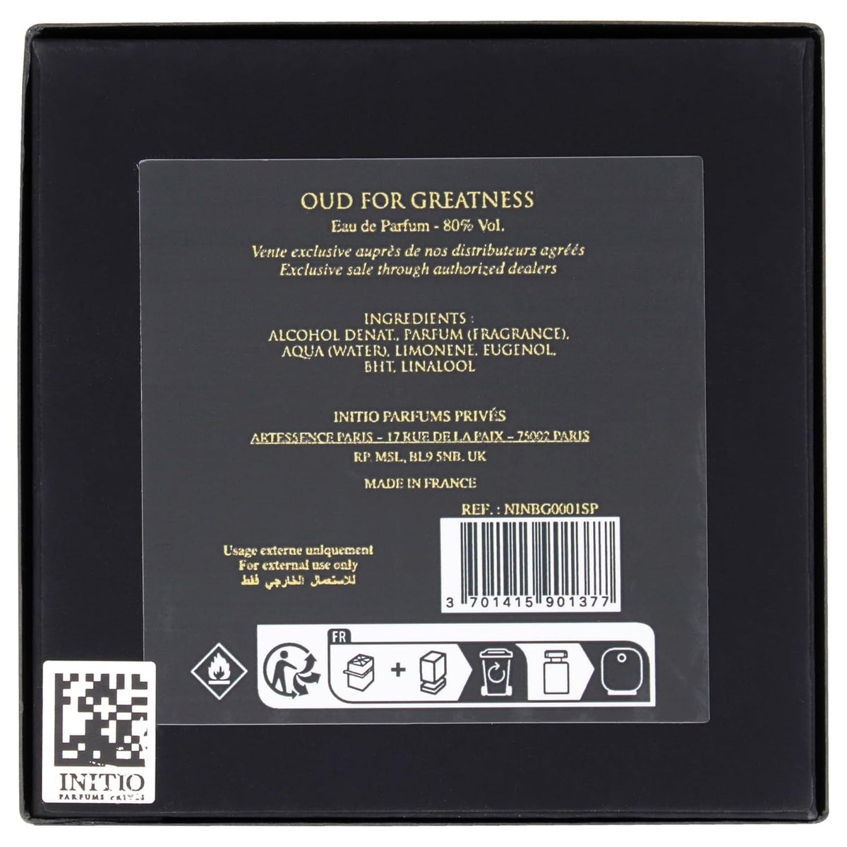 Initio Oud For Greatness Eau De Parfum 3.04 oz – Luxury Unisex Oud Perfume