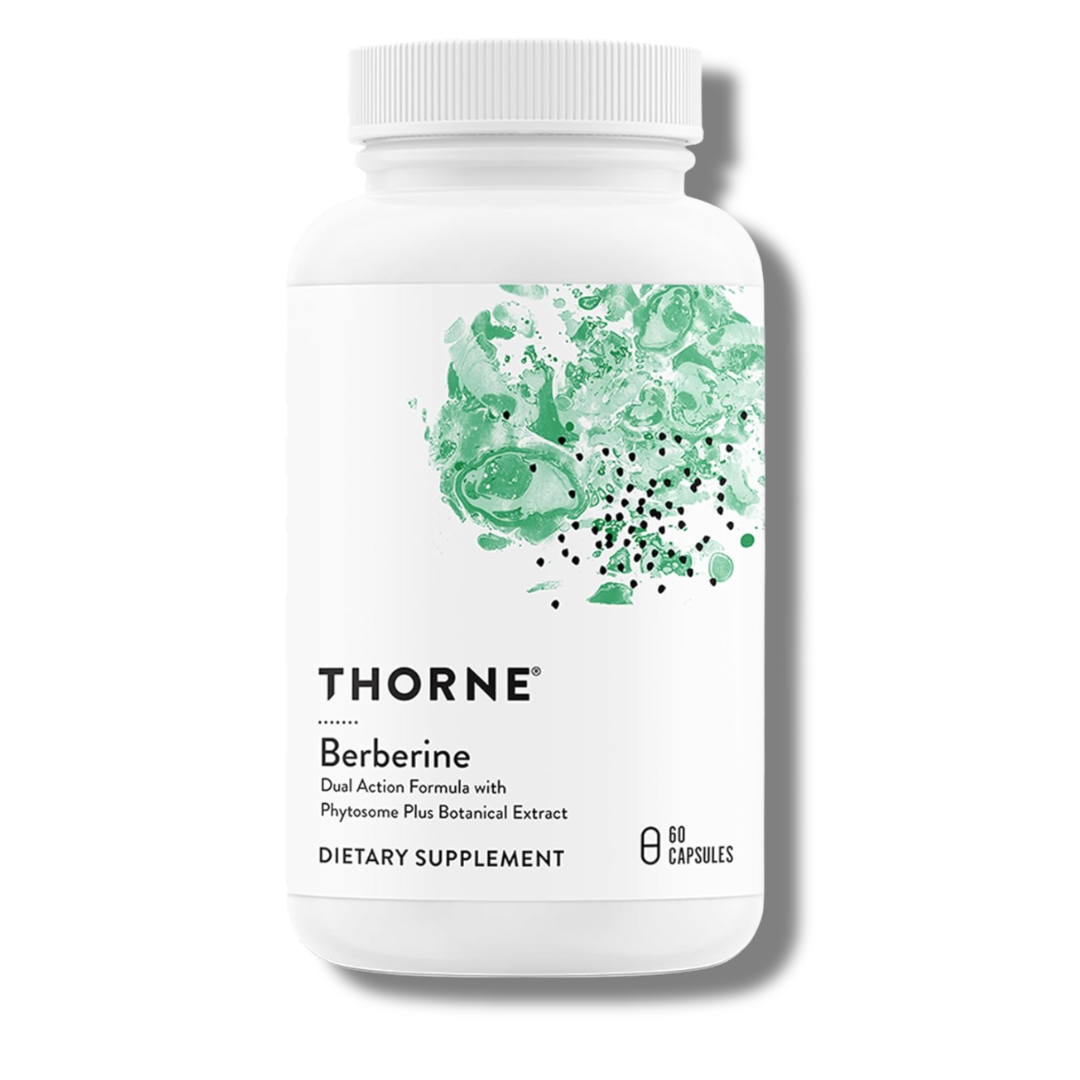 THORNE Berberine - Dual Action Formula with Phytosome Plus Botanical Extract - Support Heart Health, Immune System, Healthy GI, Cholesterol - Gluten-Free, Dairy-Free - 60 Capsules - 30 Servings
